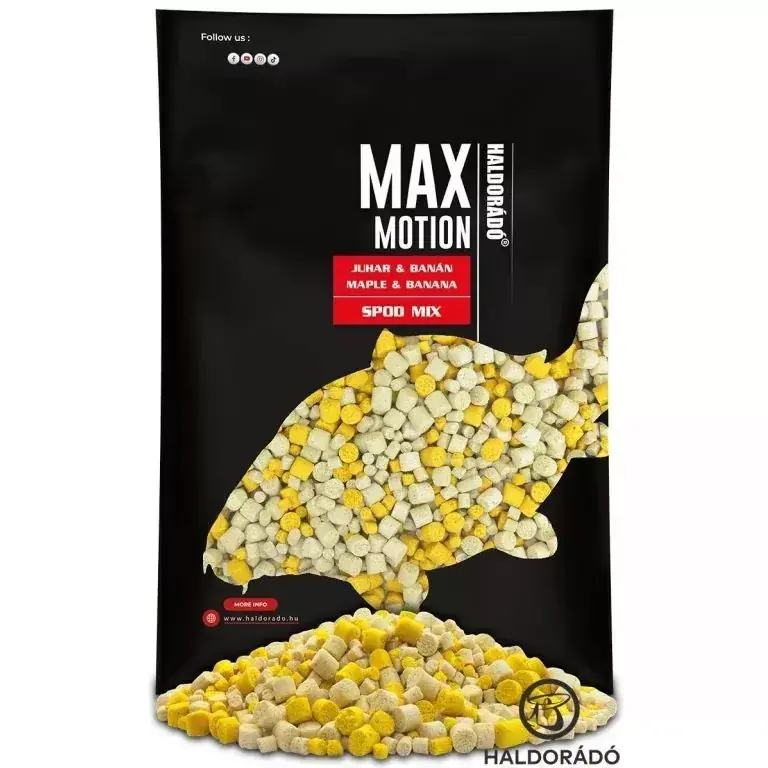 HALDORÁDÓ MAX MOTION Spod Mix - Juhar & Banán 750 g - Fishin Hete Deal