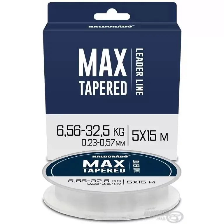 Snelle Levering HALDORÁDÓ MAX TAPERED Leader 5x15 m - 0,23-0,57 mm 5x15 m -