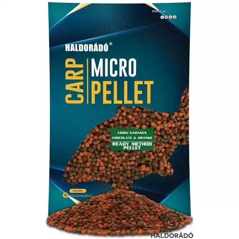 Dagaanbieding HALDORÁDÓ Ready Method Pellet - Csoki Narancs 600 g - Fishin