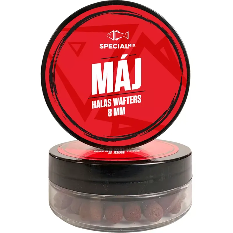 Speciál mix BOOM Oldódó, halas wafters dumbell Máj - Fishing Nu Kopen