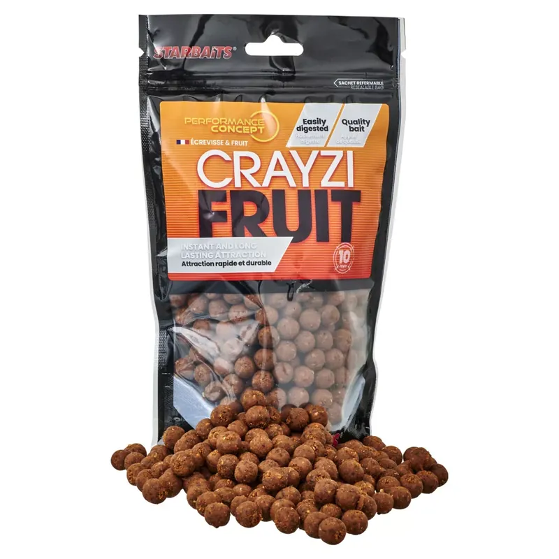 Bestel Nu Starbaits Boilies Crayzi Fruit 250g 10mm