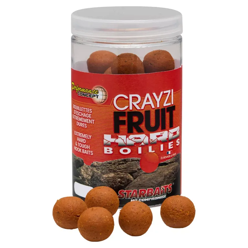 Shop Nu Starbaits Hard Boilies Crayzi Fruit 200g 20mm - Fishingland.