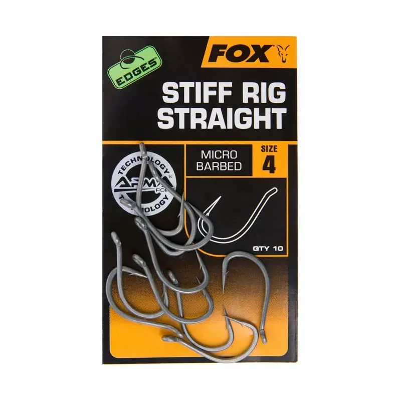 Seizoensaanbieding FOX Edges™ Stiff Rig Straight - Size 8