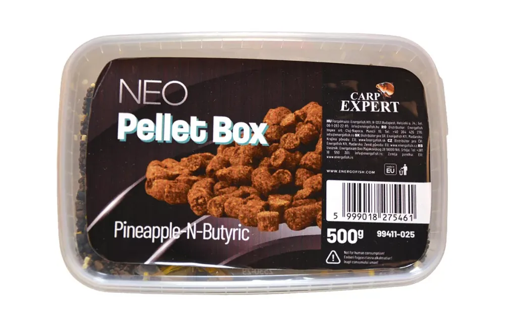 Beperkte Voorraad CARP EXPERT NEO BOX PELLET BOX 500G PINEAPPLE- N-BUTYRIC - F