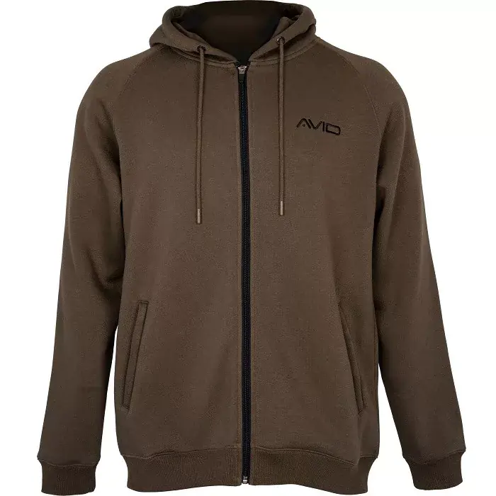 Avid Compound ZIP Hoodie (Peat Brown) - XXXL - Fishingland.h Populair