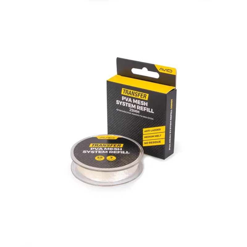 AVID Transfer PVA Mesh System Refill - 25mm (7m) - Fishingla Lage Prijs