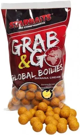 Meest Verkocht Starbaits Boilies Global Banana Cream 800g 20mm - Fishinglan