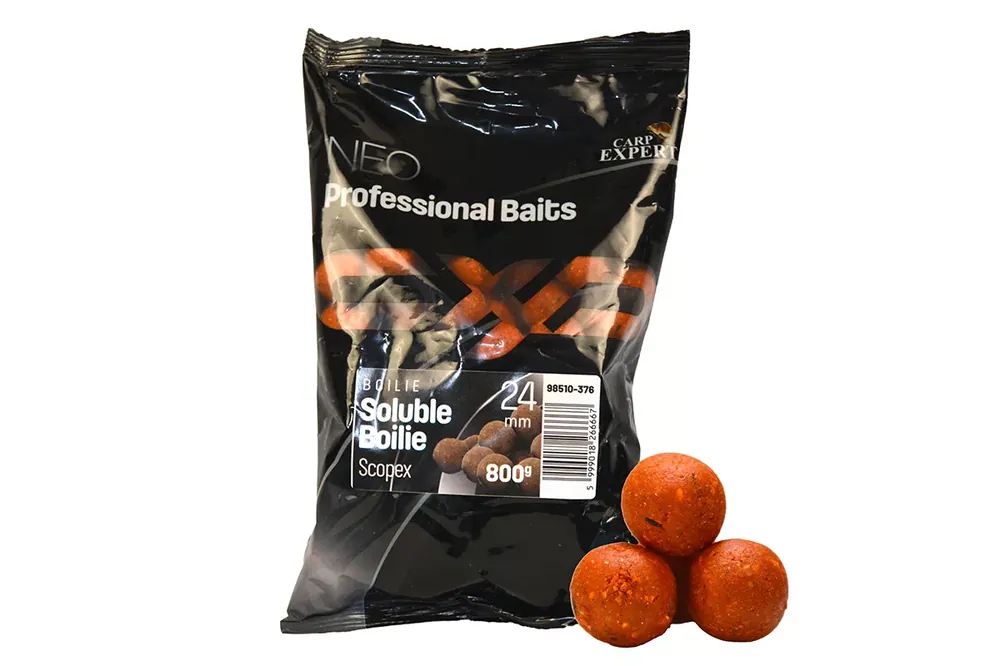 Favoriet CARP EXPERT NEO SOLUBLE BOILIE 800G SCOPEX 24MM - Fishinglan