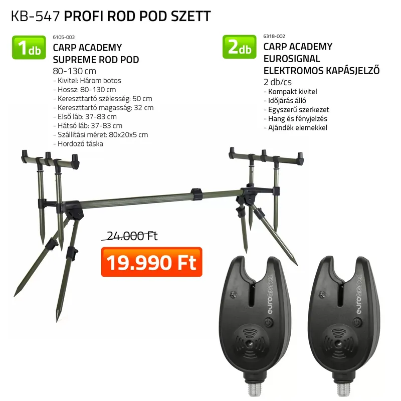 NEVIS Profi Rod Pod szett 6105-003+ 6318-002 - Fishingland.h Weekendaanbieding