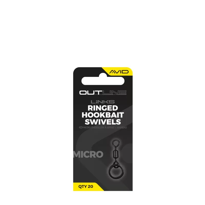 AVID Outline Mirco Ringed Hookbait Swivel - Size 19 - Fishin Snelle Levering