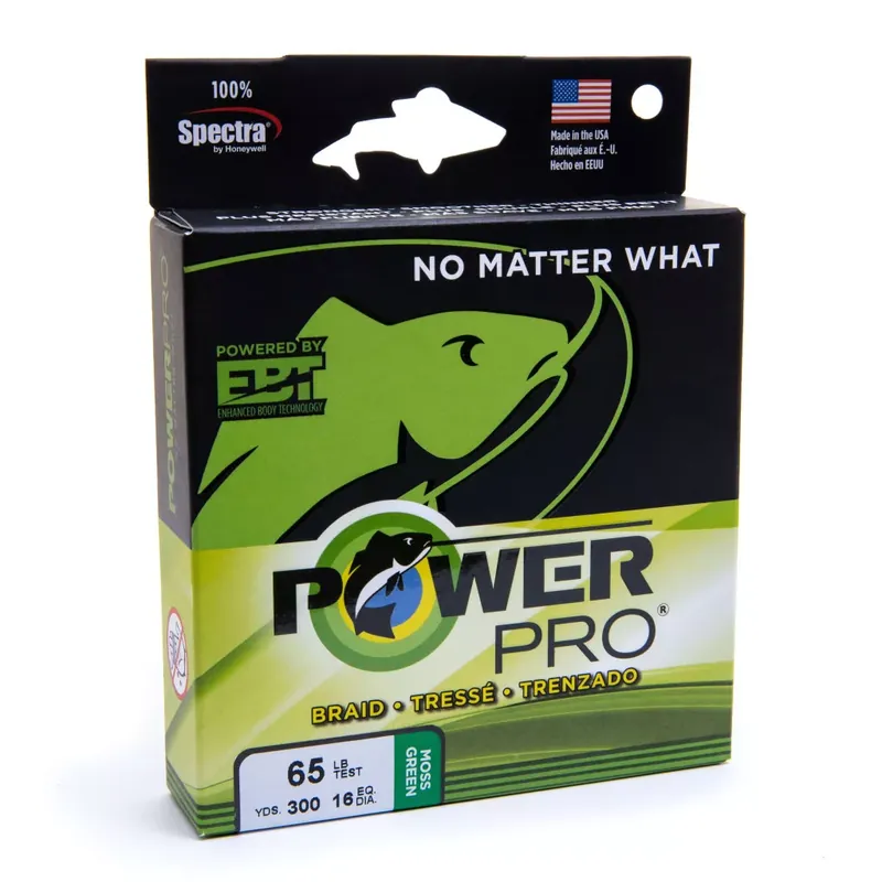 Lage Prijs PowerPro Braided Line 135m 0.08mm 4kg Moss Green - Fishingla