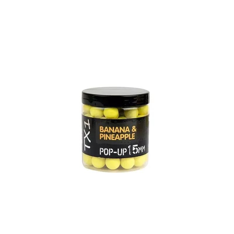 Shimano Bait TX1 Pop-up Banana & Pineapple 15mm - 80g Fluoro Meest Verkocht