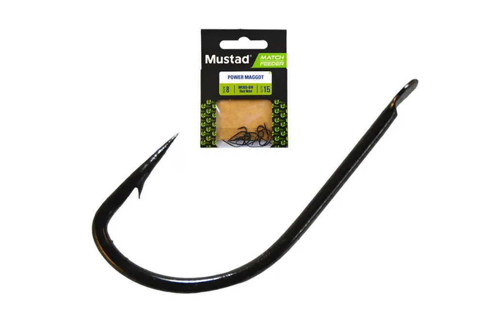 Weekendaanbieding MUSTAD MATCH FEEDER POWER MAGGOT 8 15DB/CSOMAG - Fishingland