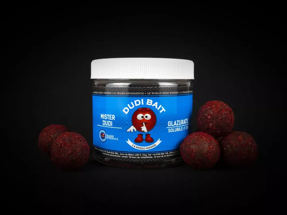Bestel Nu DUDI BAIT Csalizó bojli "Mister Dudi" 100g - 20mm,