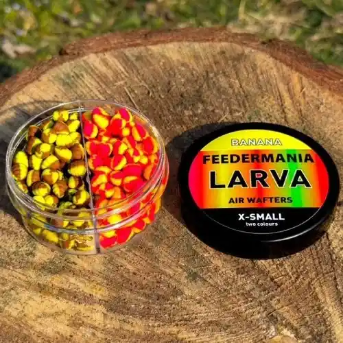 FEEDERMANIA LARVA AIR WAFTERS TWO TONE XS BANANA - Fishingla Voordeelprijs