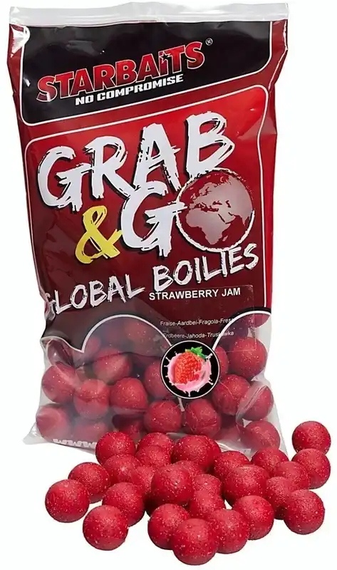 Nieuw Starbaits Boilies Global Strawberry Jam 800g 20mm - Fishingl