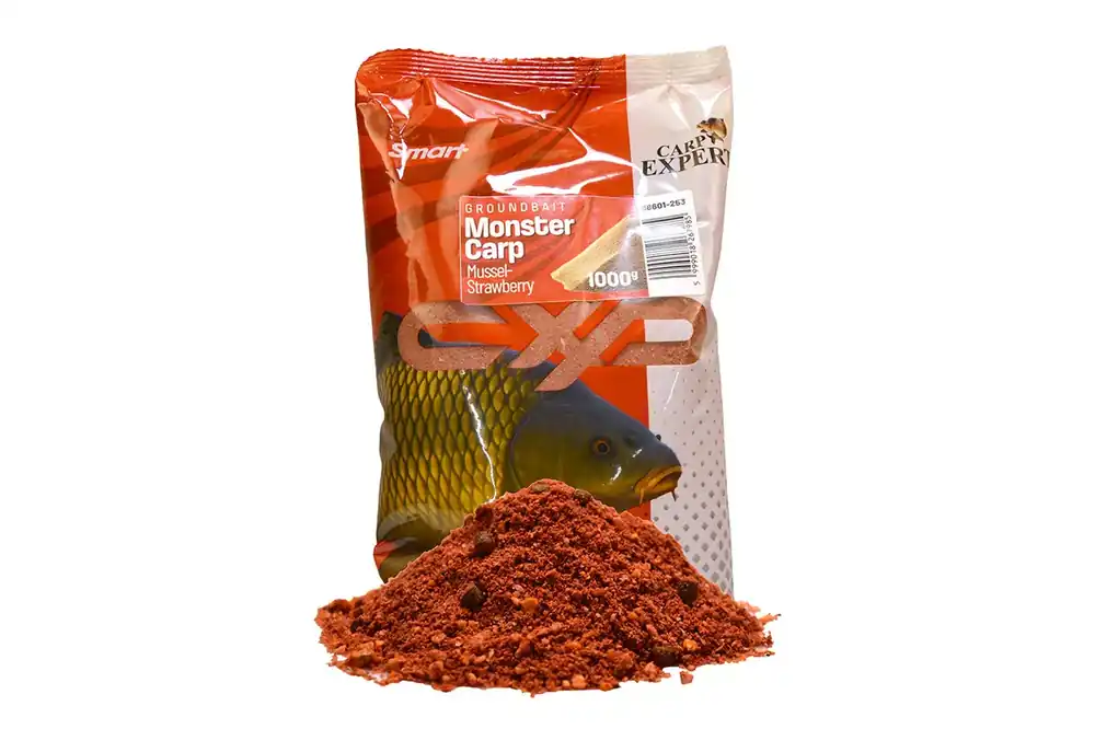 Aanbieding CARP EXPERT SMART GROUNDBAIT MONSTER CARP 1000G MUSSEL-STRAW