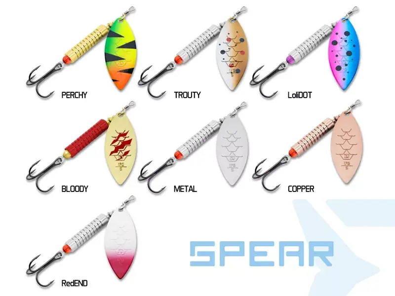 Delphin SPEAR Spinner körforgó 3g/méret.0/LoliDOT - Fishingl Alleen Vandaag
