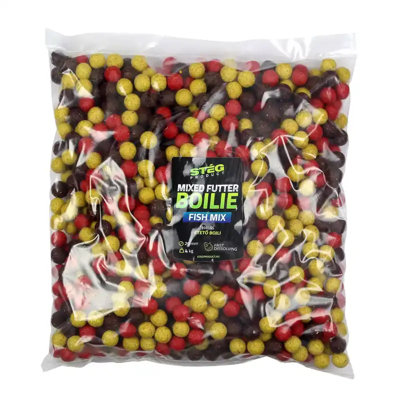 Stég Mixed Futter Boilie 4kg Fish Mix Voordeelprijs