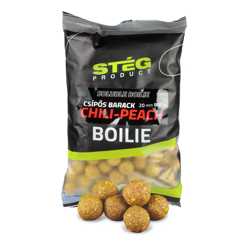 Stég Soluble Boilie 20mm 800g Chili-Peach Laatste Kans