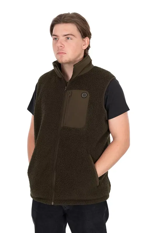 Speciale Aanbieding Olive Sherpa Hybrid Gilet XL