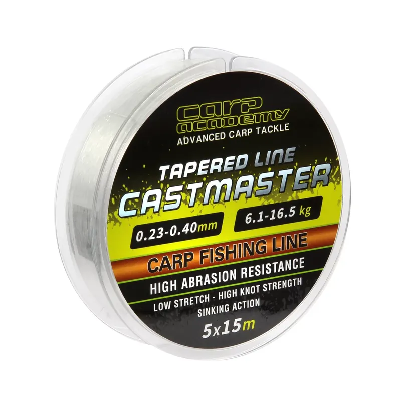 CARP ACADEMY Castmaster Tapered Line 5x15m 0.26-0.40mm - Fis Superprijs