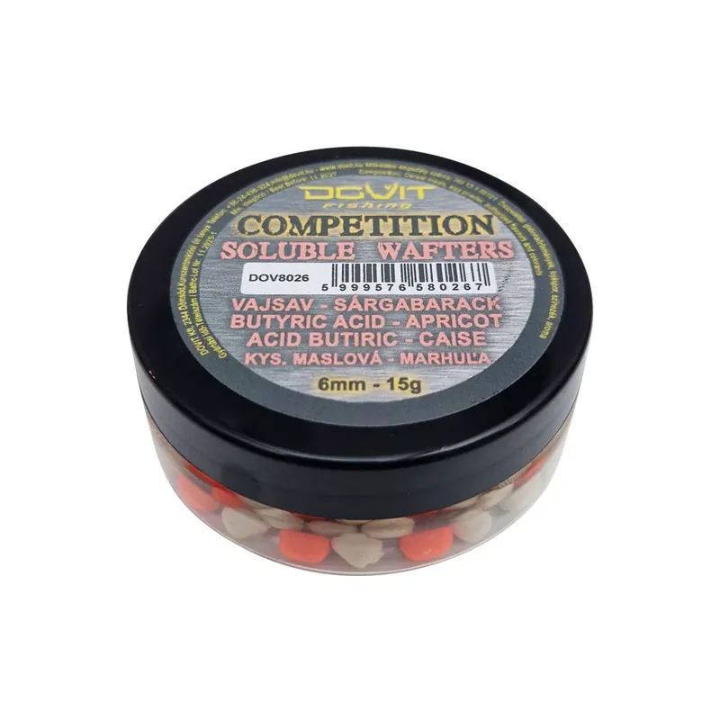 Rechtstreeks Van De Fabrikant DOVIT COMPETITION SOLUBLE WAFTERS 6mm - vajsav - sárgabarack