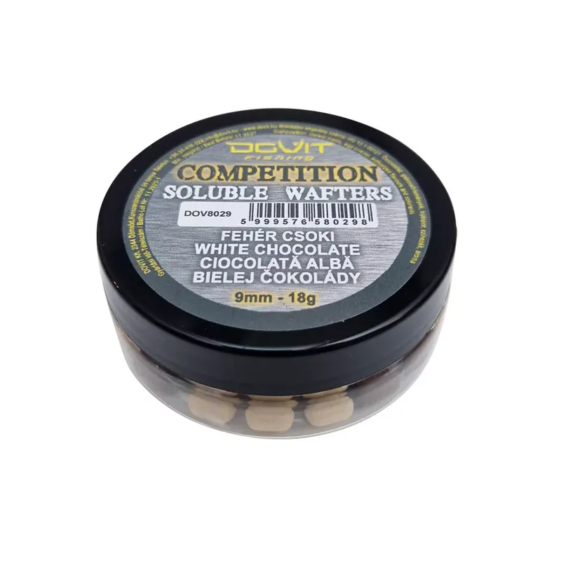 DOVIT COMPETITION SOLUBLE WAFTERS 9mm - fehér csoki - Fishin Rechtstreeks Van De Fabrikant
