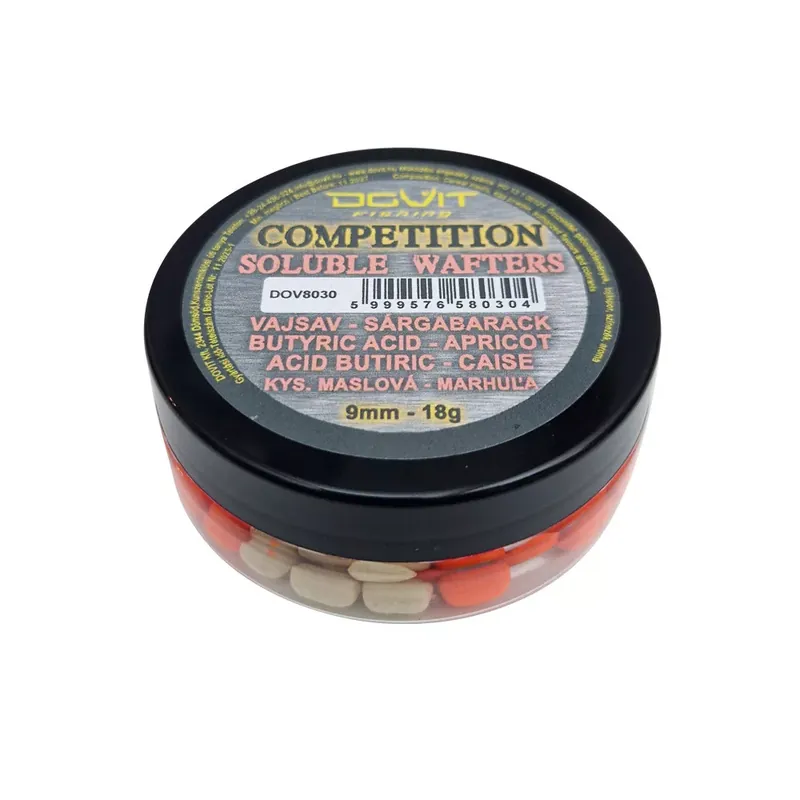 DOVIT COMPETITION SOLUBLE WAFTERS 9mm - vajsav - sárgabarack Laatste Versie