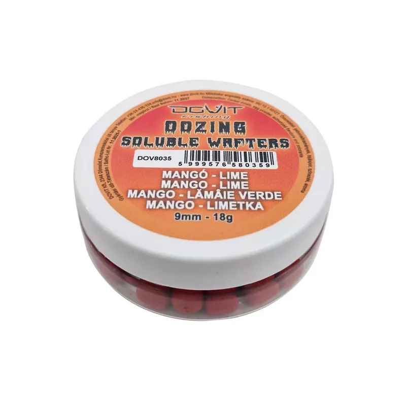 DOVIT OOZING SOLUBLE WAFTERS 9mm - mangó - lime - Fishinglan Actieprijs