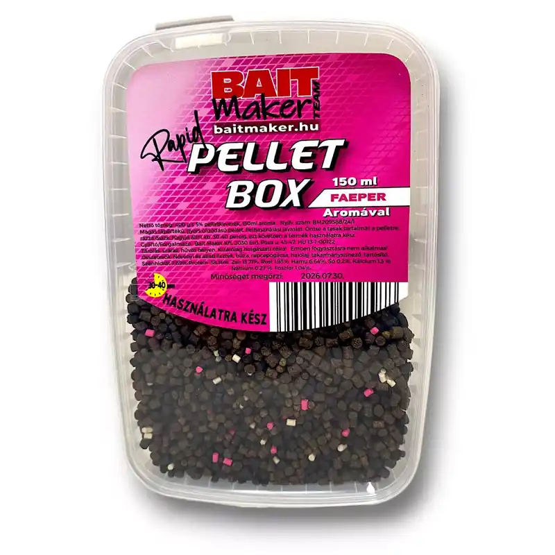 Korting BAIT MAKER RAPID PELLET BOX FAEPER AROMÁVAL 400 G+150 ML - F