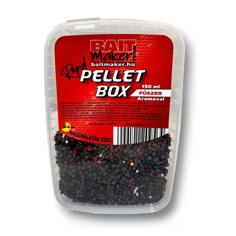BAIT MAKER RAPID PELLET BOX FŰSZER AROMÁVAL 400 G+150 ML - F Gecertificeerd