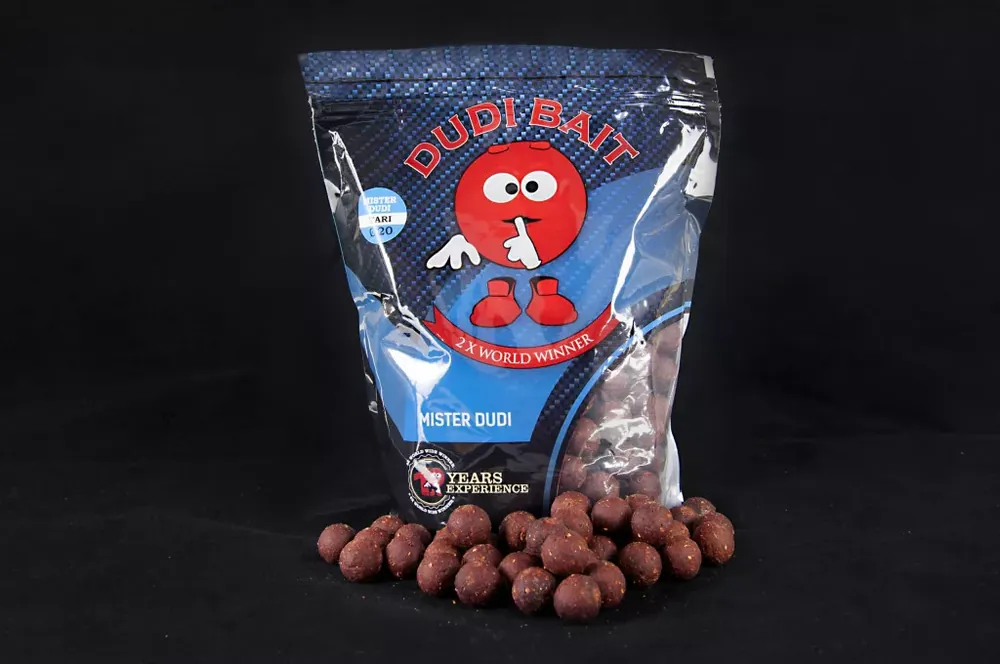 DUDI BAIT Bojli "Mister Dudi" 1 kg - 30mm, Oldódó Nu Kopen