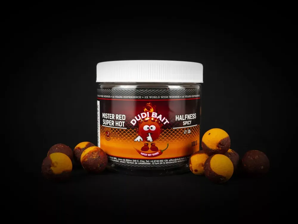 DUDI BAIT Csalizó bojli "Mister Red Super Hot" 100 Goedkoop