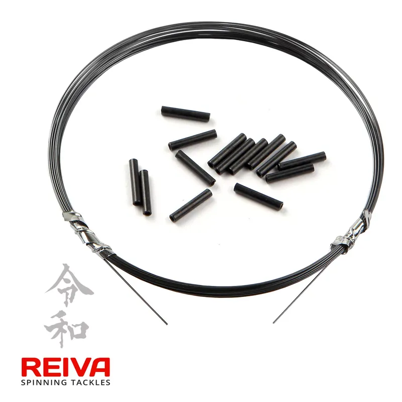 Must-Have REIVA Titánium Leader + Crimp Tube 3m 0,15mm - Fishingland.h