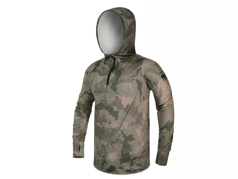 Uitverkoop Delphin UV ARMOR 50+ Kapucnis hosszúujjú póló Banx XL - Fish