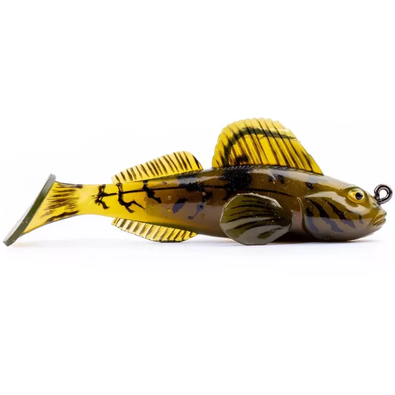 Korting LIVETARTGET 2.8” GOBY PADDLETAIL RIGGED BROWN / BLACK 71MM 1