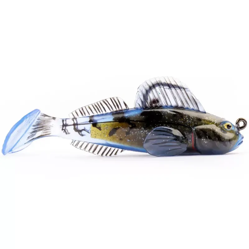 LIVETARTGET 3.3” GOBY PADDLETAIL RIGGED BLACK / BLUE 84MM 12 Dagaanbieding