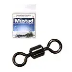 MUSTAD ROLLING SWIVEL ROUND EYE 6 BLACK NICKEL 10DB/CSOMAG - Lage Prijs