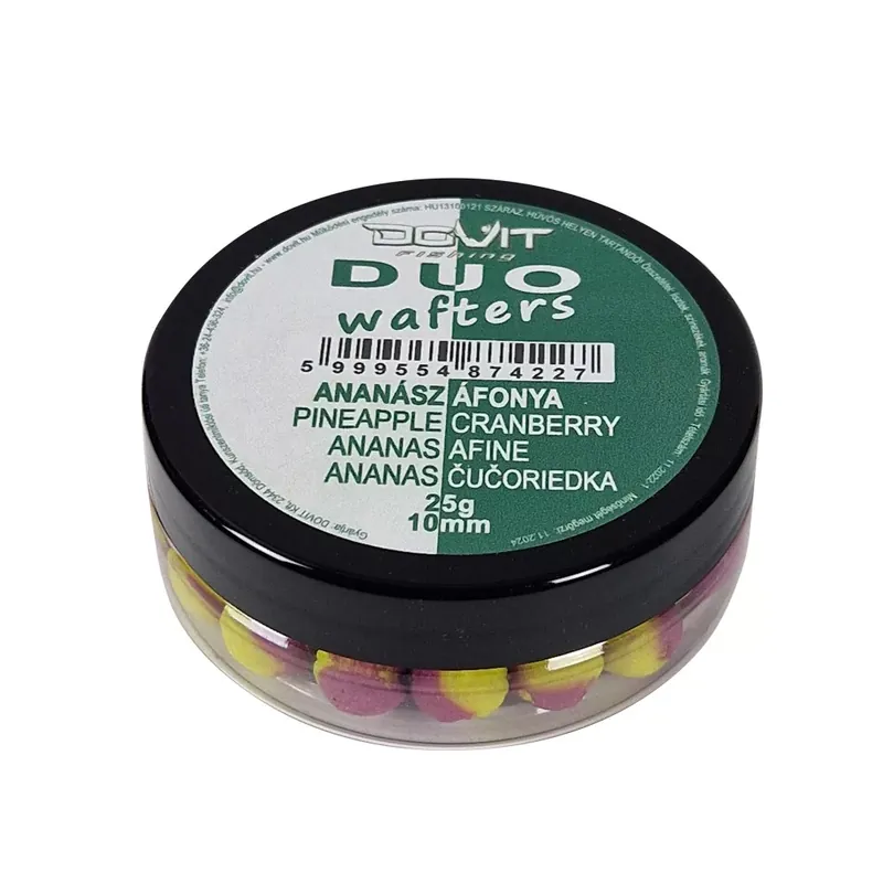 Gecertificeerd DOVIT DUO WAFTERS - ananász - áfonya 25 gr