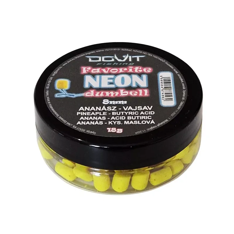 Bestseller DOVIT FAVORITE NEON WAFTERS 8MM - ananász - vajsav 18 gr - F