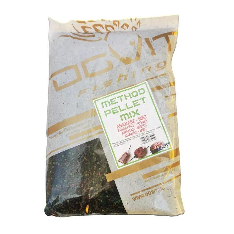 Beperkte Voorraad DOVIT METHOD PELLET MIX - ananász - méz 800 gr - Fishingland