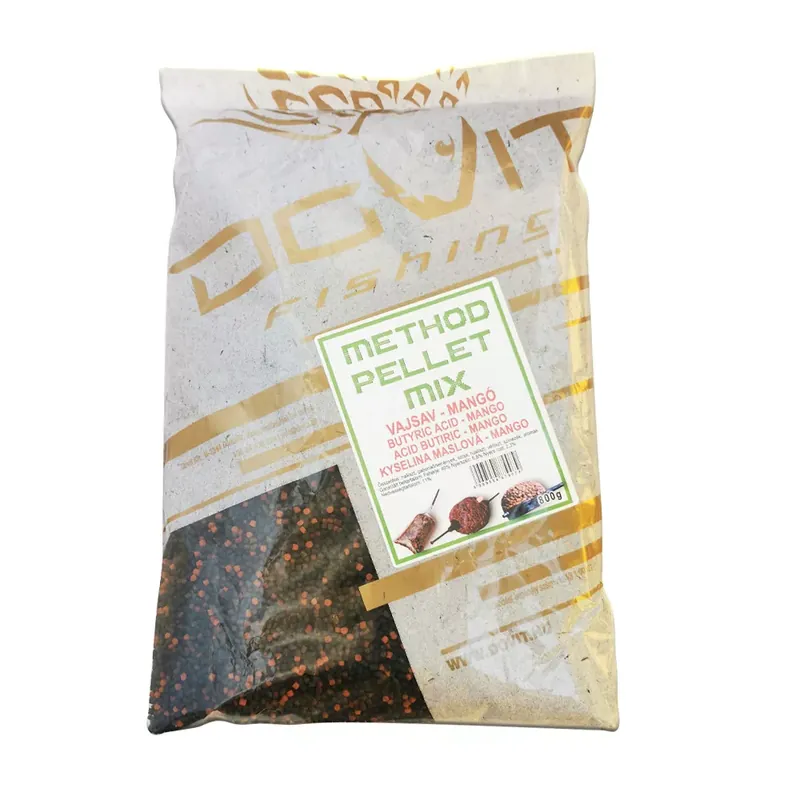 DOVIT METHOD PELLET MIX - mangó - vajsav 800 gr - Fishinglan Koopje