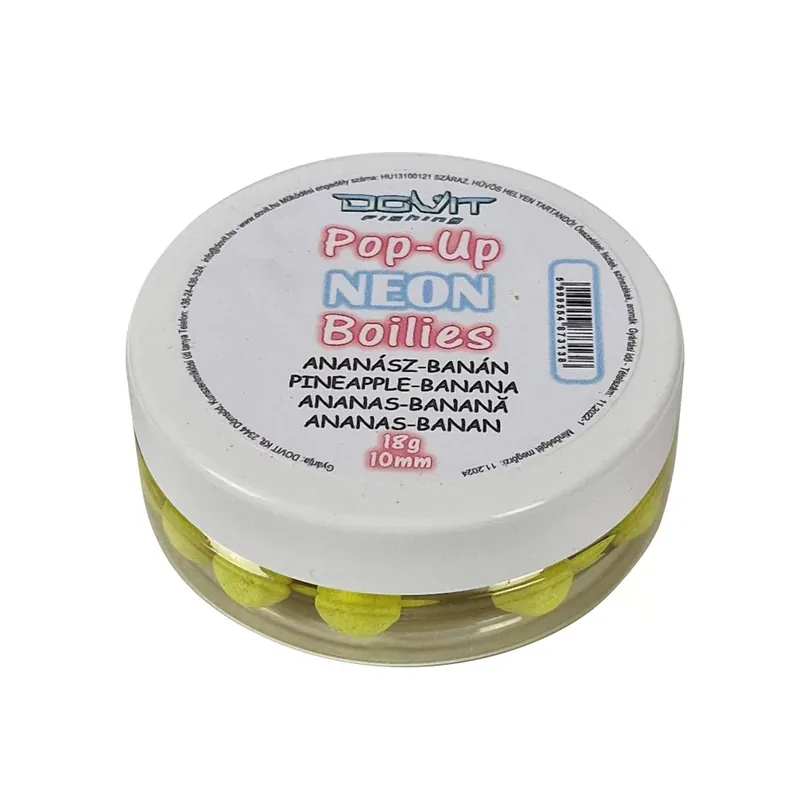 DOVIT POP-UP NEON BOILIE 10MM - ananász - banán 18 gr - Fish Koop Online