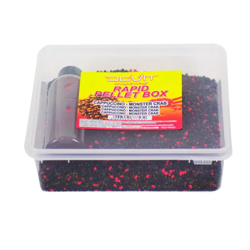 Hoge Kwaliteit DOVIT RAPID PELLET BOX - cappuccino - monster crab 600 gr -