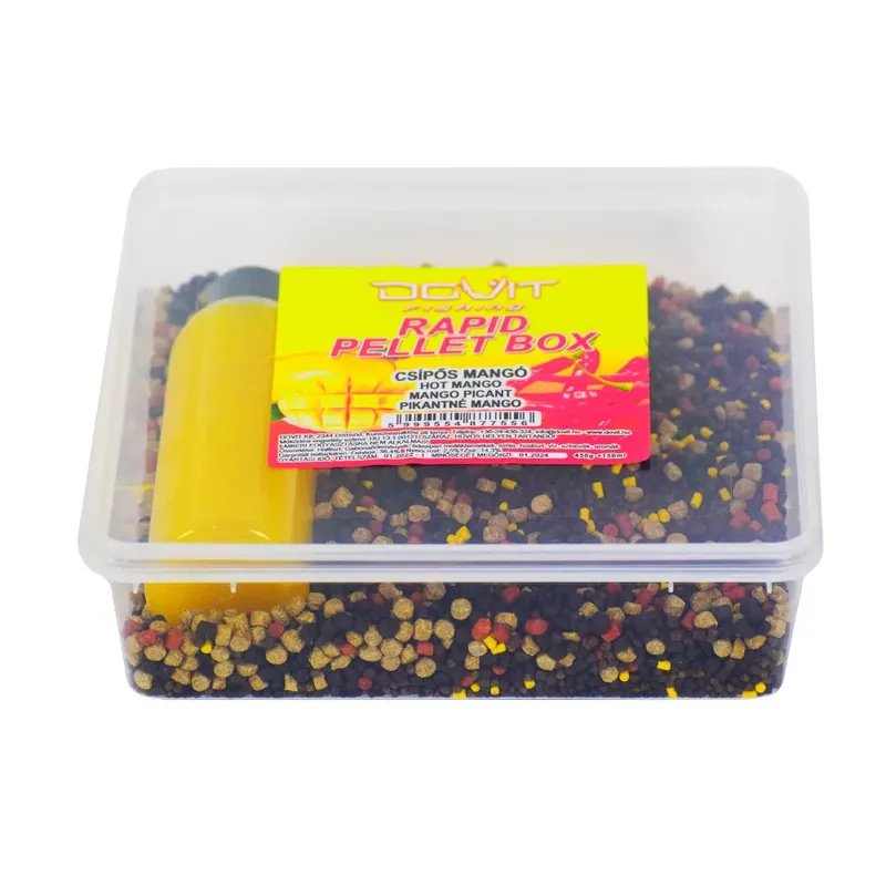DOVIT RAPID PELLET BOX - csípős mangó 600 gr - Fishingland.h Goedkoop