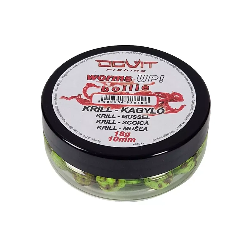 DOVIT WORMS UP! BOILIE 10MM - krill - kagyló 18 gr - Fishing Nieuw