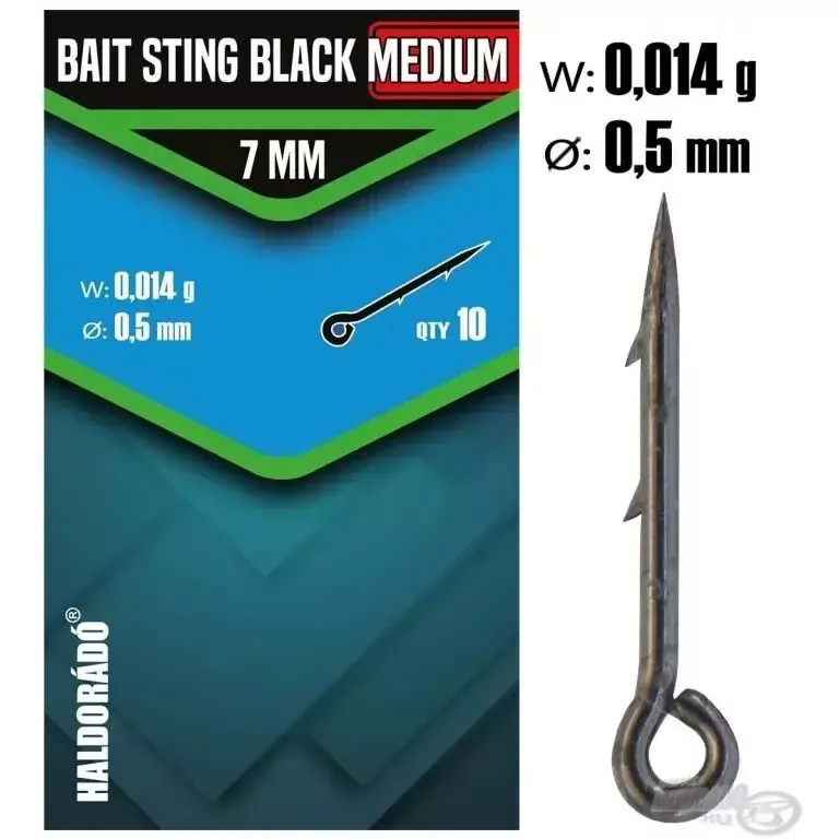HALDORÁDÓ Bait Sting Black Medium 7 mm - Közepes vastagságú Premium