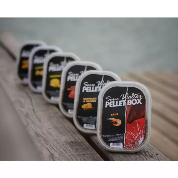 Superprijs Serie Walter Pellet SW Pellet Box HALIBUT 500+75g - Fishingl