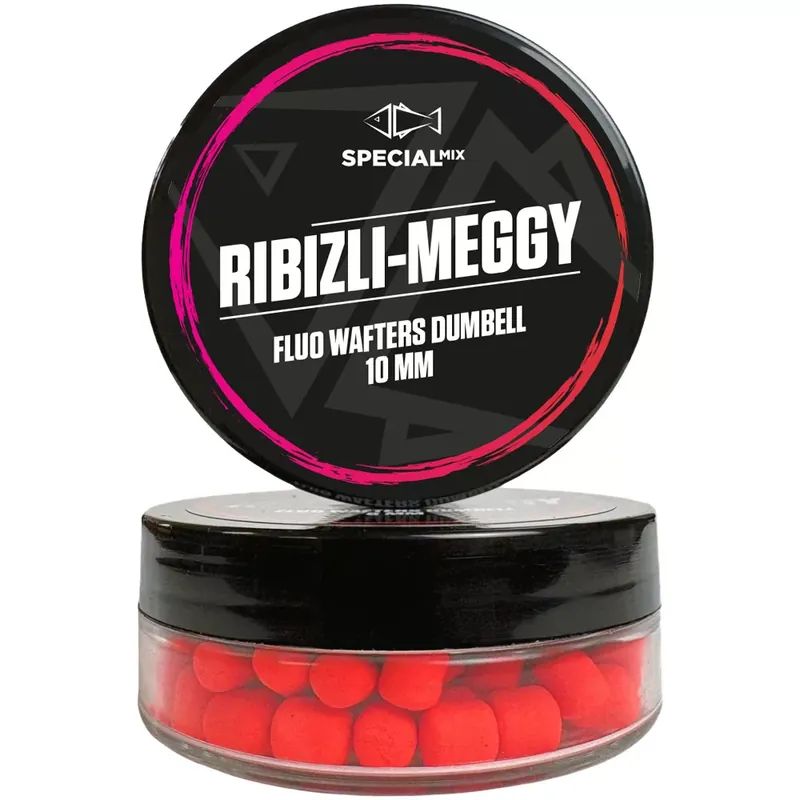 Flitsaanbieding Speciál mix Fluo Wafters Dumbell 10 mm Ribizli-meggy 20 g -